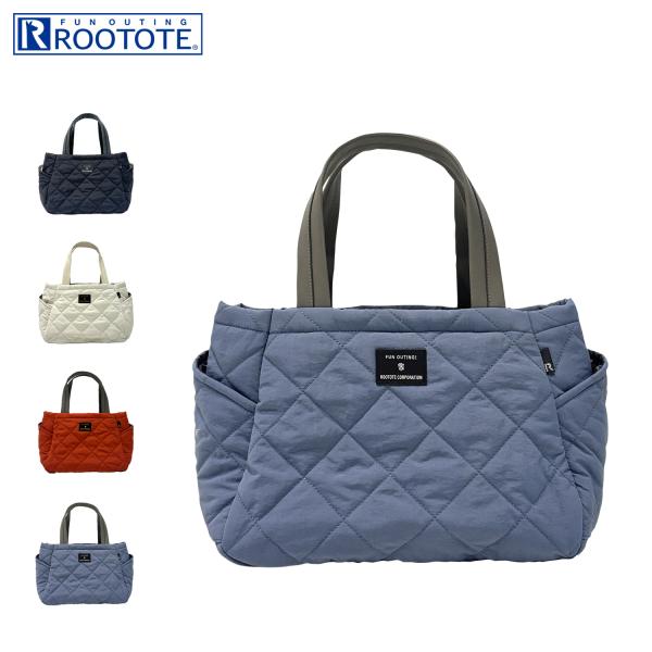 ROOTOTE ルートート トートバッグ バッグ レディース 軽量 撥水 LT.デリ.パルーティ.キルト-D ブラック ホワイト レッド ブルー 黒 白 3673 爆買