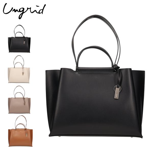 アングリッド Ungrid バッグ トートバッグ ショルダーバッグ レディース 斜めがけ 大人 軽量 プレートチャーム付 UNG-54040B goodslabo_ung-iii-54040b