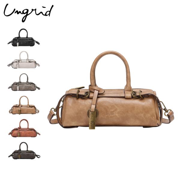 アングリッド Ungrid バッグ ボストンバッグ ミニ ショルダー レディース 斜めがけ 軽量 ヴィンテージ ワイド UNG-54410B Ungrid（アングリッド） バッグ ボストンバッグ ミニ ショルダー