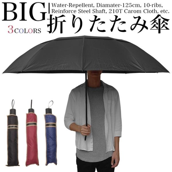 折りたたみ傘 メンズ 大きい レディース 晴雨兼用 遮光 耐風 10本骨 :GD-BIGUMB:GoodsLand 通販  