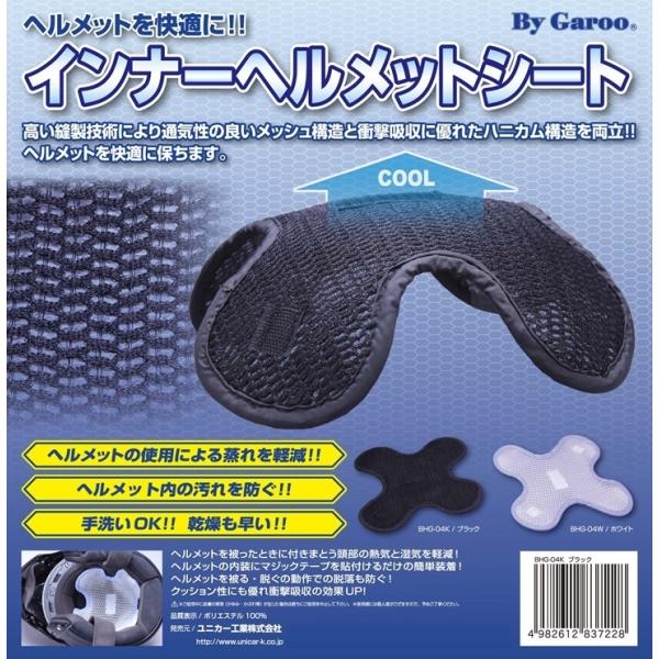 ユニカー工業 インナーヘルメットシート ブラック （ハニカムメッシュ