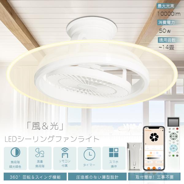 最新型☆Alexa対応】シーリングファンライト 導光板 10畳 12畳