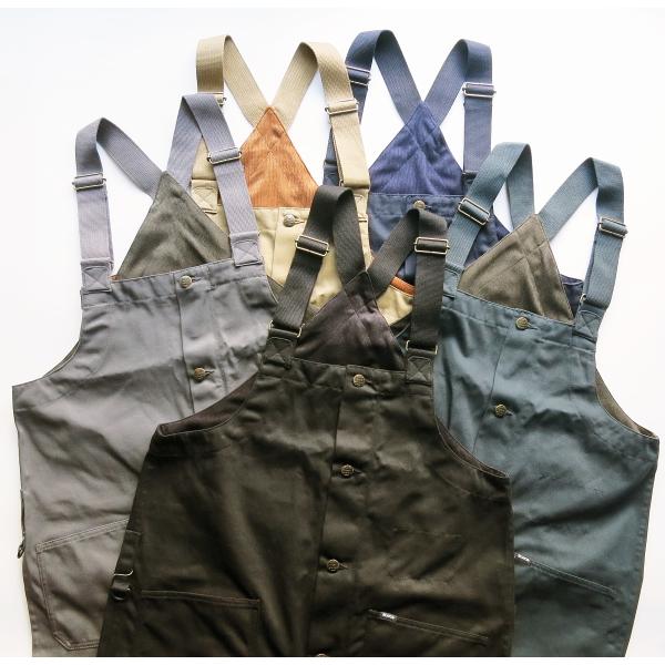 BLUCO　151-43-150　スタンダード オーバーオールカラー：ブラック/ブルコ ブルー/グレー/カーキ/ネイビーオリジナルTCツイルを使用した人気のデッキスタイルオーバーオール。今期モデルより、ベルトのパーツが変更になりました。※こ...