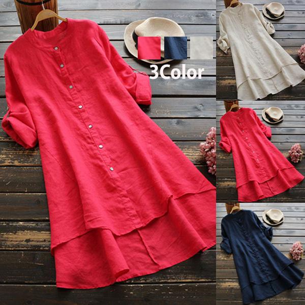 ワンピース レディース ロングワンピース ロングシャツ ゆったり カバー ブラウス きれいめ 上品 30代 40代メール便のみ送料無料2 7月1日から10日入荷予定 C Aultop 302 グッズタウン 通販 Yahoo ショッピング