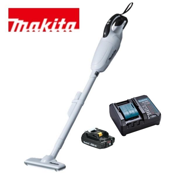 当店だけ！バッテリー充電器も1年保証! マキタ 18V コードレス 掃除機 軽量バッテリー コンパクト充電器 当店オリジナルセット CL181FDRFW (軽量・静音ver)