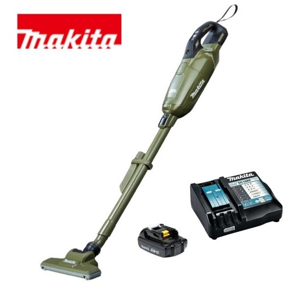 当店だけ！バッテリー充電器も1年保証! マキタ コードレス掃除機 18V 紙パック式 オリーブ バッテリーBL1815N 充電器DC18RF 当店オリジナルセット CL285FDRFO (軽量・静音ver) マキタ（makita） 当店だけ！バッテリー充電器も1年保証! コードレス