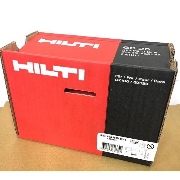 ヒルティ ガスピン 800本 X-GN 20MX ガス付属 HILTI GX120 鋲打 ドリル