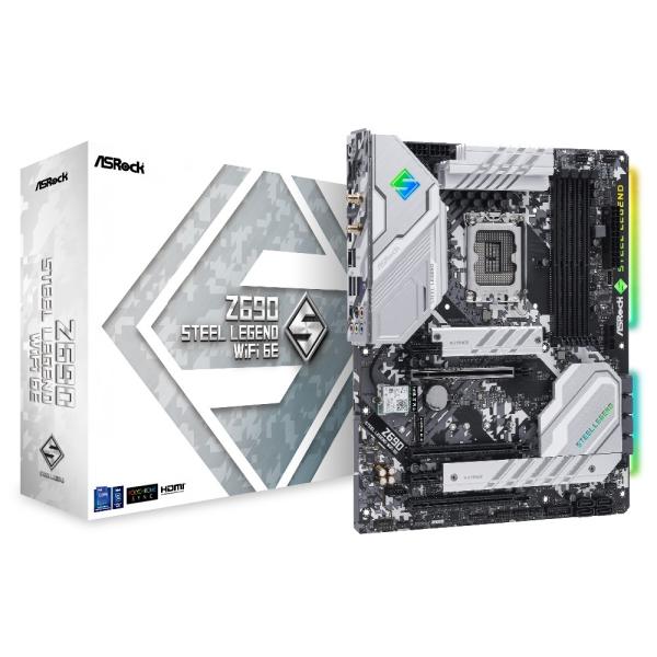 ASRock Z690 Steel Legend WiFi 6E Intel 第12世代Coreプロセッサー対応 Z690チップセット搭載ATXマザーボード