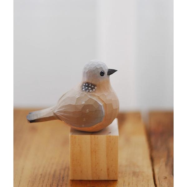 置き物 木製 小鳥 bird インテリア 人形 北欧 雑貨 手彫り オブジェ 鳥
