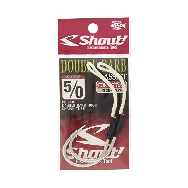 【ご購入後の当店からの連絡はご登録のメールアドレスに通知いたします。必ずご確認ください】【商品概要】ダブルバーブ【商品説明】ダブルバーブフック、PEライン、シュリンクチューブダブルバーブフック使用の近海用アシストフック。フッキング時の貫通性...