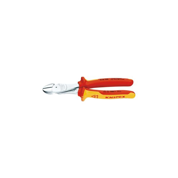 【新着商品】クニペックス KNIPEX 7406-200 絶縁強力斜ニッパー 1 楽天市場】KNIPEX(クニペックス) 7406-200 絶縁強力斜ニッパー 1000V