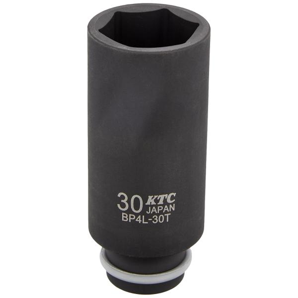 京都機械工具(KTC) 12.7mm (1/2インチ) インパクトレンチ ソケット (ディープ薄肉) 30mm BP4L30TP