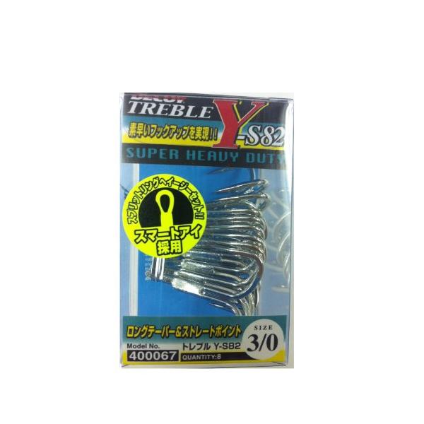 【ご購入後の当店からの連絡はご登録のメールアドレスに通知いたします。必ずご確認ください】【商品概要】カツイチ トレブル Y-S82 (トリプルフック)■型式：Y-S82■品名：TrebleY-S82■フックカラー：TIN■SIZE(QTY)...