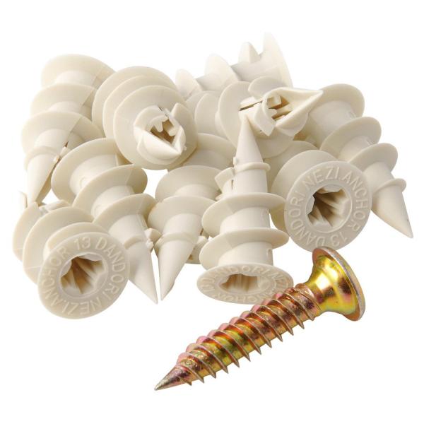 【ご購入後の当店からの連絡はご登録のメールアドレスに通知いたします。必ずご確認ください】【商品概要】適用壁:石こうボード壁用空回り防止機能付き下穴専用ビス付き使適合ビス:ネジ径3~4mmビスの長さ:取付物厚み+20mm以上を使用最大引抜強度...