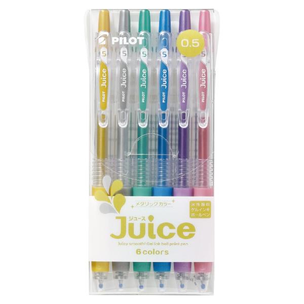 Pilot パイロット ゲルボールペン ジュース 0.5 メタリックカラー 6色 LJU60EF6CM
