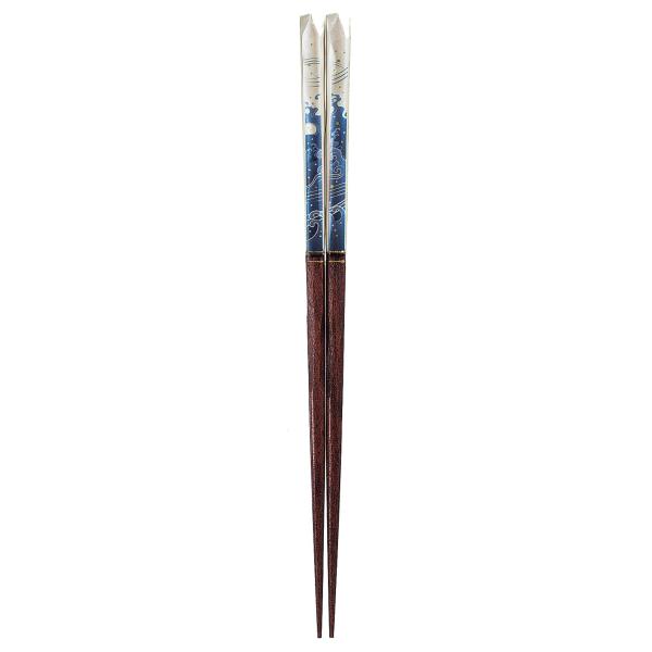 一双 箸 塗箸 祝波 23cm