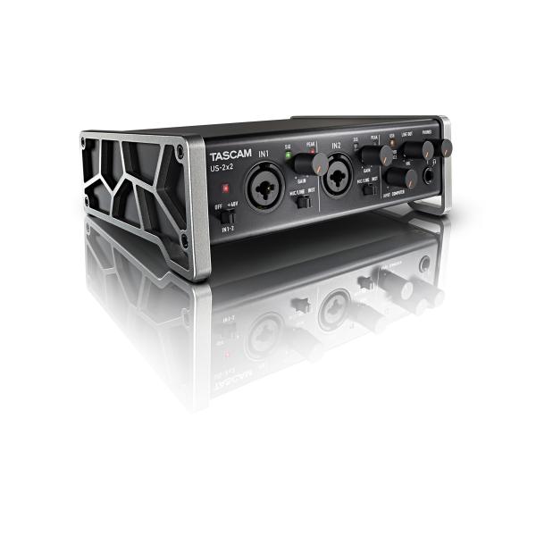 TASCAM オーディオMIDIインターフェース USB2.0/iPad接続対応/2入力2出力 ハイレゾ音源対応 US-2x2