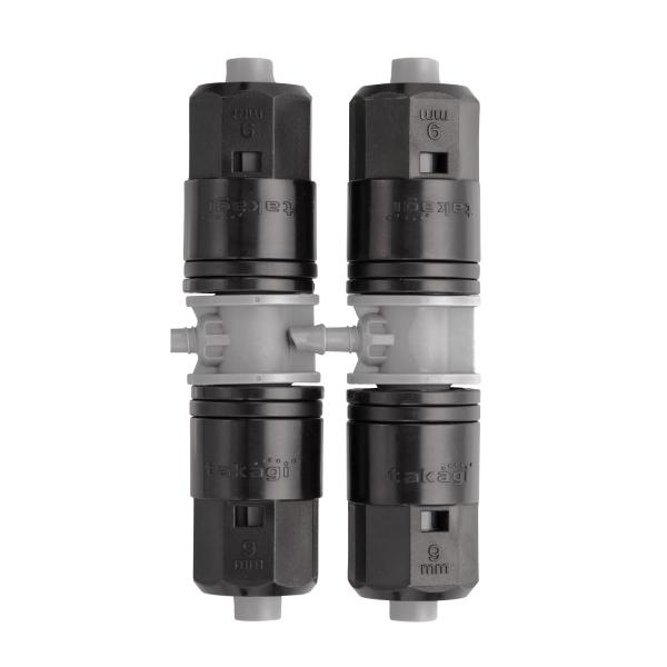 タカギ 　９ｍｍジョイント　４ｍｍ分岐　（２個入） GKJ106