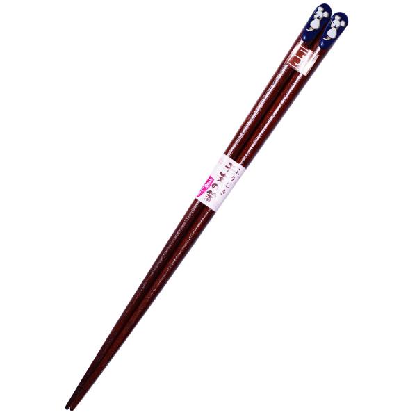 イシダ 若狭 塗箸 ふりむき 干支の箸 えとのはし 子(ね) 23cm 日本製 12901-5