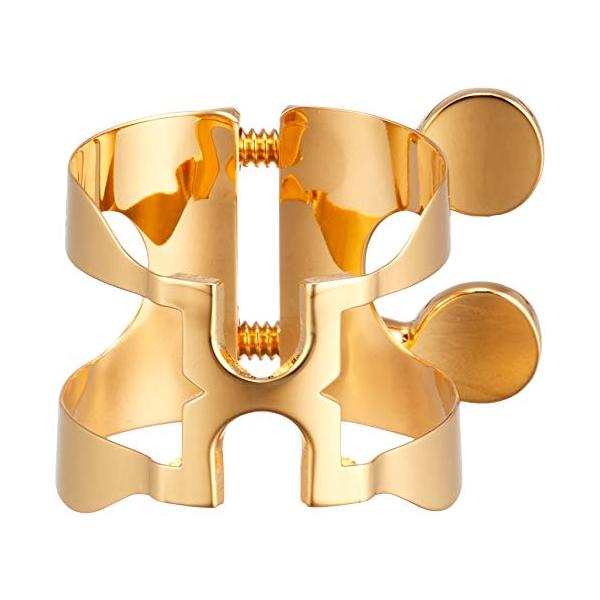 他サイト： ハリソン・ハーツ アルトサクソフォン用リガチャー A3 ゴールドプレート(金メッキ)仕上げの商品画像