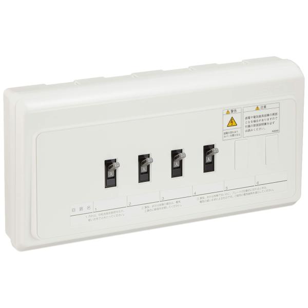 【ご購入後の当店からの連絡はご登録のメールアドレスに通知いたします。必ずご確認ください】【商品概要】分岐回路数:4予備回路数:2主幹(A):なし分岐回路(2P1E):3分岐回路(2P2E):1【商品説明】【商品詳細】ブランド：テンパール商品...