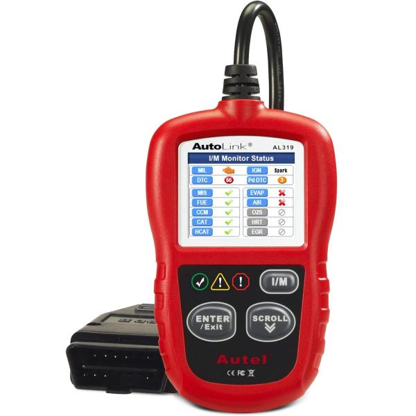Autel AL319 OBD2 故障診断機 ミニ 診断機 自動車 車 スキャンツール OBD2 コードスキャナー I/Mディネスキー LCDディスプ