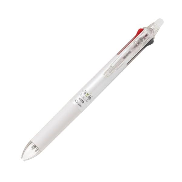 パイロット 3色ボールペン フリクション ボール3 スリム 0.5mm パールホワイト LKFBS60EF-PW