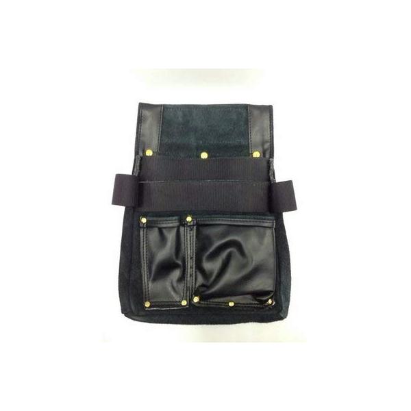 【ご購入後の当店からの連絡はご登録のメールアドレスに通知いたします。必ずご確認ください】【商品概要】材質:本体=床革・合皮・ナイロン【商品説明】<商品説明>プロが認める本革使用の釘袋は、ベルト通し部のヨレを防ぐ補強仕様です。【商...