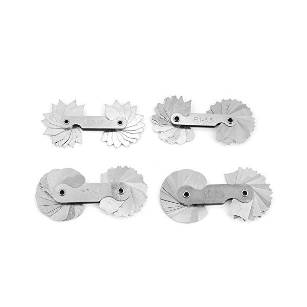 【ご購入後の当店からの連絡はご登録のメールアドレスに通知いたします。必ずご確認ください】【商品概要】半径フィレットゲージステンレス製のこの半径ゲージは、丈夫で錆びにくいです。このラジアルゲージには2種類のリーフがあり、凸面と凹面の両方をチェ...