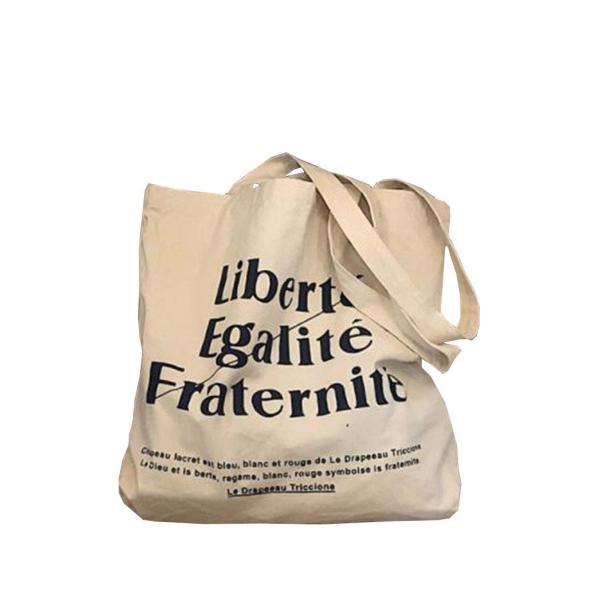 他サイト： [YuYo] トートバッグ キャンバス 大容量 レディース エコバッグ 大 可愛い ショルダー 英字柄 帆布バッグ おしゃれ 通勤 通学 通園 肩掛けの商品画像