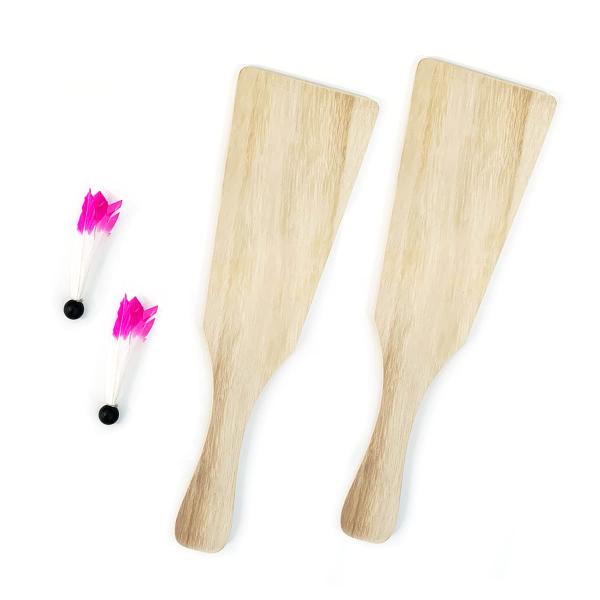 【ご購入後の当店からの連絡はご登録のメールアドレスに通知いたします。必ずご確認ください】【商品概要】羽子板２本１組 羽根２個付き　本体350×110×厚さ9mm色紙を貼ったり、色を塗ったりして、美しい羽子板を作って遊ぼう。羽根の色はピンク・...