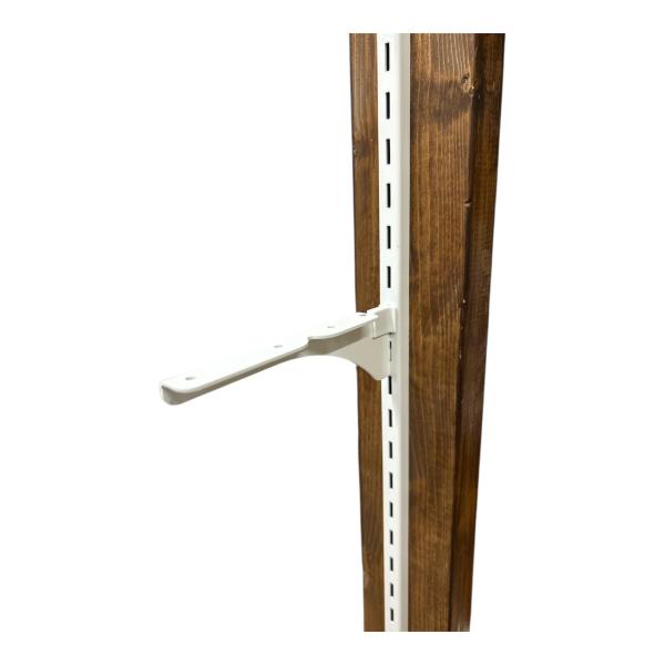 和気産業(Waki Sangyo) 1X4ピラシェル棚受 棚受け金具 1X4材 2枚用 左 167mm ピラシェルシリーズ 棚板 壁面 収納 1枚入