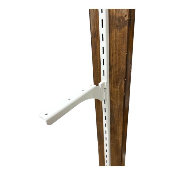 和気産業(Waki Sangyo) 1X4ピラシェル棚受 棚受け金具 1X4材 2枚用 右 167mm ピラシェルシリーズ 棚板 壁面 収納 1枚入