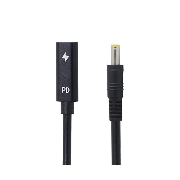 【ご購入後の当店からの連絡はご登録のメールアドレスに通知いたします。必ずご確認ください】【商品概要】Type-Cメス側にPDエミュレータートリガーを組み込みます。入力：Type-Cメス、65W-100W Type-C充電器出力：ラップトップ...