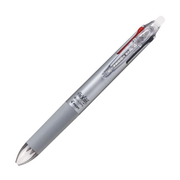 Pilot 4色ボールペン フリクションボール4スリム 0.38mm【グラデーションシルバー】 LKFB-80U