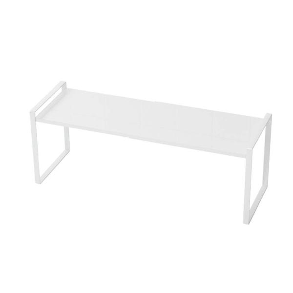 他サイト： PASRLD キッチン収納 伸縮ラック シンク上 約W36~60×D20.5×H20cm キッチン収納ラック 伸縮キッチンサポートラック ホワイトの商品画像