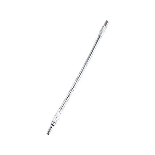 フレキシブルシャフト 電動 六角ドライバー ドリル 耐用 接続ホルダー シルバー 30cm