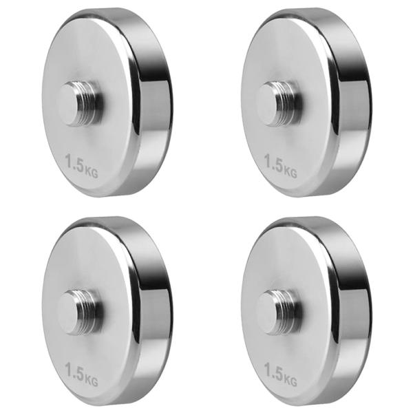 他サイト： ダンベルプレート Northdeer 鏡面仕上げ版／通常版可変式ダンベル専用 通常版の加工（テクスチャー有） スチール製 クロームメッキ 1.5kg×の商品画像