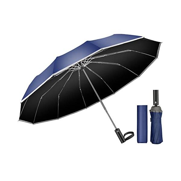 【ご購入後の当店からの連絡はご登録のメールアドレスに通知いたします。必ずご確認ください】【商品概要】【丈夫な12本骨耐風折りたたみ傘】 アルミニウムとスチールを使用したシャフトで安定性を向上させており 強風で傘が裏返っても、固定接続部分に「...