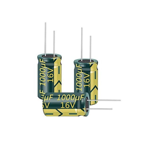 PENGLIN 電解コンデンサ アルミ電解コンデンサー 16V 1000UF 8x16mm 10個