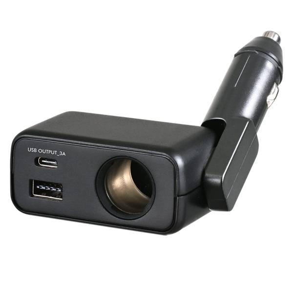セイワ(SEIWA) 車内用品 シガーソケット 増設分配器 フィットダイレクトソケットA+C F337 ダイレクト挿入タイプ 抜け防止 DC×1+US