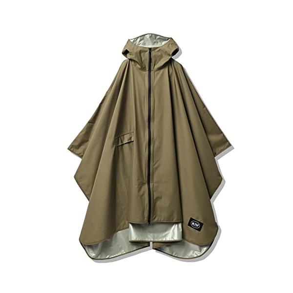 BABYLONE カーキポンチョ ウール混紡 BABYLONE カーキポンチョ ウール混紡