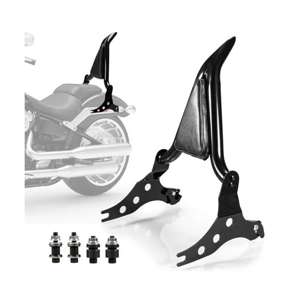 PSLER シーシーバー ハーレー用 バックレスト パッド付き 振れ止め