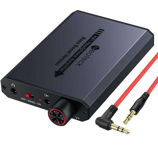 Neoteck ポータブルヘッドホンアンプ 3.5mmジャック 16-150Ωの