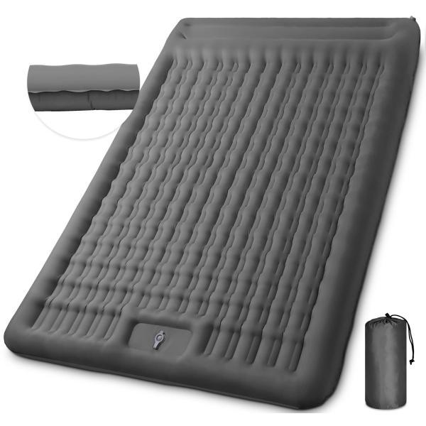 GDREAMT ダブル エアーマット コンパクト 【幅広135cm・厚さ12CM】 2人