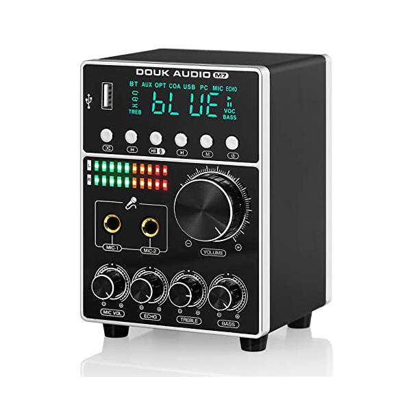 Nobsound M7 HIFI Bluetooth 5.0 デジタル パワーアンプ MIC S/PDIF 