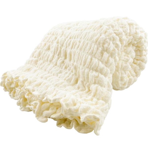 【ご購入後の当店からの連絡はご登録のメールアドレスに通知いたします。必ずご確認ください】【商品概要】【商品名】くしゅくしゅケット 【商品サイズ】約140cm×190cm【商品重量】約950g【カラー】ベージュ・アイボリー・ピンク【素材】パイ...