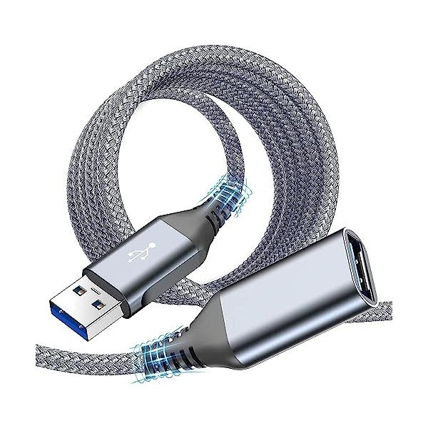 【ご購入後の当店からの連絡はご登録のメールアドレスに通知いたします。必ずご確認ください】【商品概要】【USB A(オス)-A(メス)延長ケーブル】：USB延長ケーブルはUSBポートを最大限に活用します。USBポートから離れた場所に機器を接続...