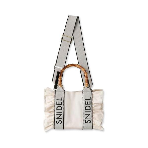 [スナイデル] フリルロゴバンブーバッグ SWGB241625 レディース IVR スナイデル] フリルロゴバンブーバッグ SWGB241625 レディース IVR