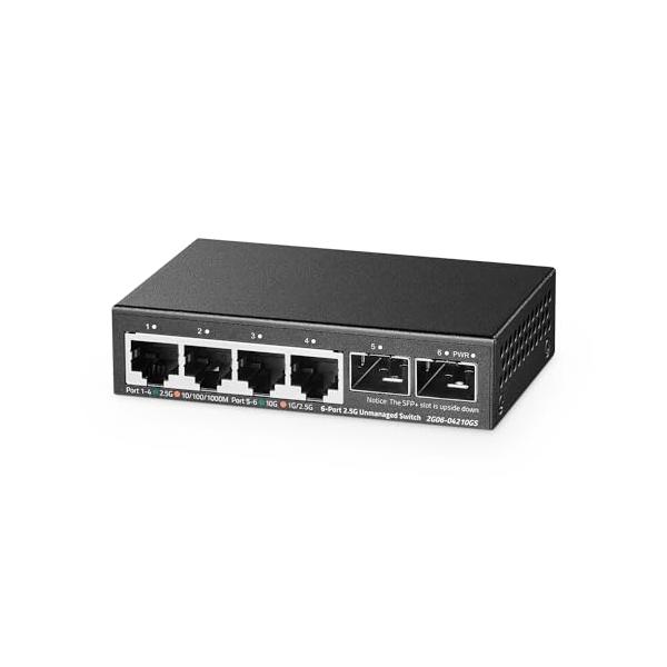 【ご購入後の当店からの連絡はご登録のメールアドレスに通知いたします。必ずご確認ください】【商品概要】【2.5Gポート】4 x 2.5ギガビットイーサネットポート、100Mbps/1Gbpsに対応。 2x10G SFP+スロット、1G/2.5...